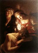 HONTHORST, Gerrit van Samson and Delilah sf oil painting artist